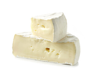 Image showing pieces of brie cheese