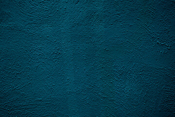 Image showing Rough textured painted blue wall background