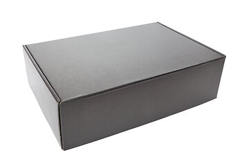 Image showing Unopened Black Cardboard Box