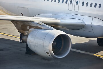 Image showing Jet turbine Closeup