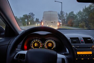 Image showing Driving in the evening