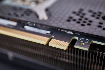 Image showing PCI express connector standard on a graphics card