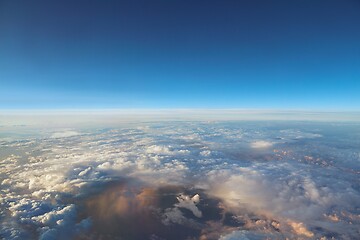 Image showing Clouds and storm from above