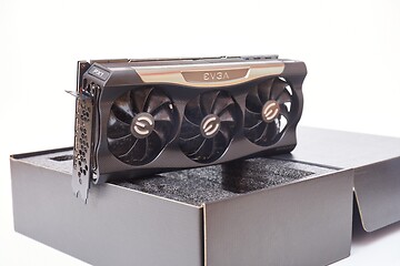 Image showing EVGA Geforce RTX 3090 Nvidia GPU display