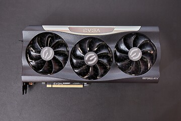 Image showing EVGA Geforce RTX 3090 Nvidia GPU display