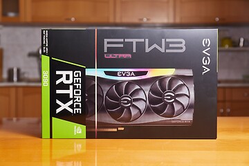 Image showing EVGA Geforce RTX 3090 Nvidia GPU box