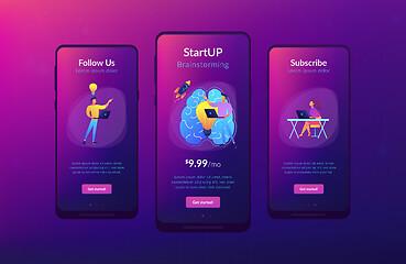 Image showing Brainstorm app interface template.
