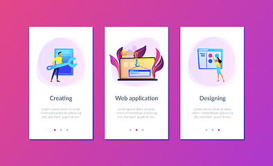 Image showing WEB development app interface template