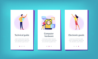 Image showing User guide app interface template.