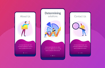 Image showing Business analysis it app interface template