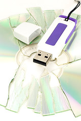 Image showing cd and usb key