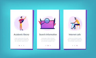 Image showing Academic laboratory app interface template.