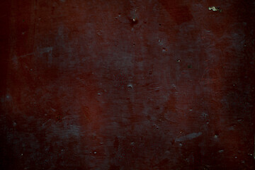 Image showing Old dark red rusty metal panel background texture