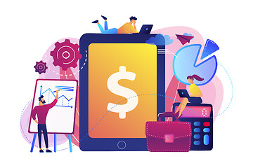 Image showing Enterprise accounting concept vector illustration.