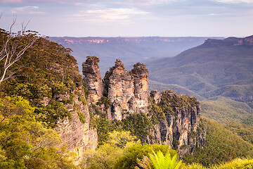 Image showing Three Sisters Blue Mountains Australia