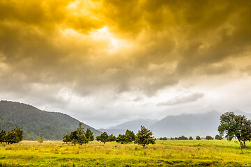 Image showing Landscape scenery in south New Zealand