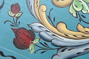 Image showing Traditional rose painting