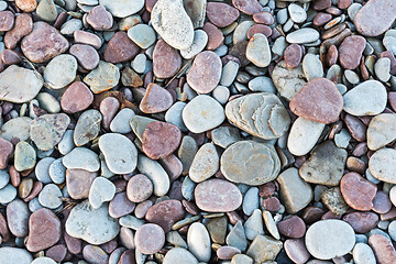 Image showing Smooth pebbles background image