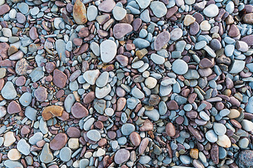 Image showing Smooth pebbles background