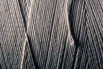 Image showing Close-up of wound up cotton string