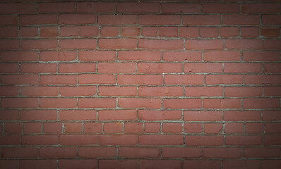 Image showing Red brick wall background texture