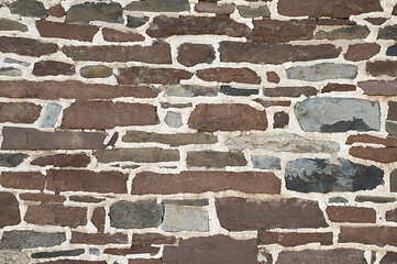 Image showing Stone masonry wall background texture