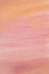 Image showing Pink and gold watercolor color background