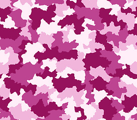 Image showing Pink & Purple camouflage seamless pattern 