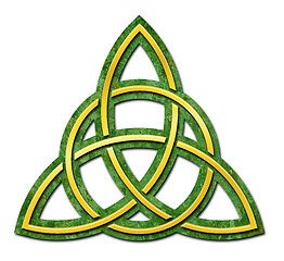 Image showing Celtic Trinity Knot against white