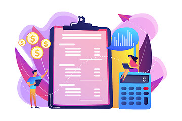 Image showing Income statement concept vector illustration.