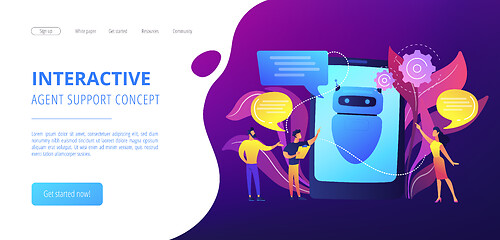 Image showing Chatbot AIconcept landing page.
