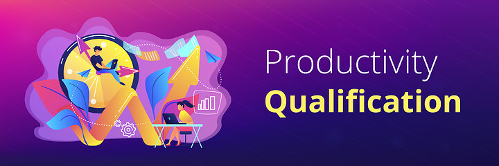 Image showing Productivity concept banner header.