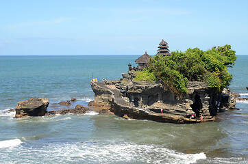 Image showing Tanah Lot water temple in Bali