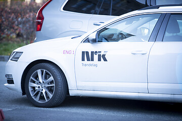 Image showing Norwegian Broadcasting Company Car