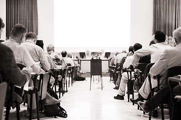 Image showing Business Conference and Presentation. Audience at the conference hall. Business and Entrepreneurship.