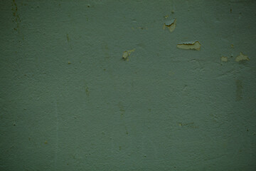 Image showing Green wall background texture with flaky paint