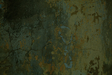 Image showing Old damaged cracked wall background texture