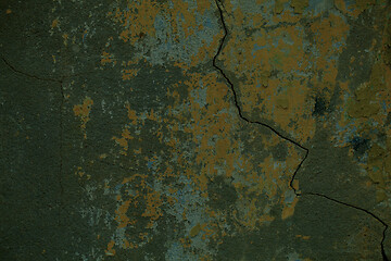 Image showing Old grungy wall background texture with cracks