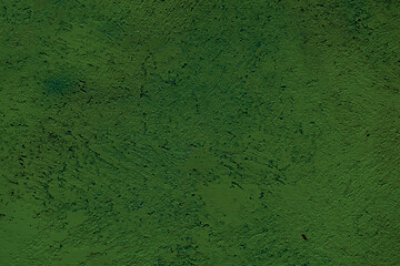 Image showing Painted green wall background texture