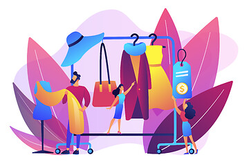 Image showing Fashion house concept vector illustration.