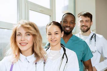 Image showing Healthcare people group. Professional doctors working in hospital office or clinic