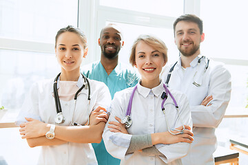 Image showing Healthcare people group. Professional doctors working in hospital office or clinic