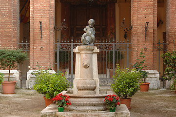 Image showing A fountain of Siena