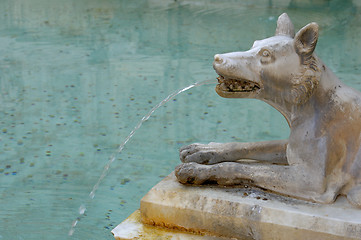 Image showing Detail of fountain by Il Campo