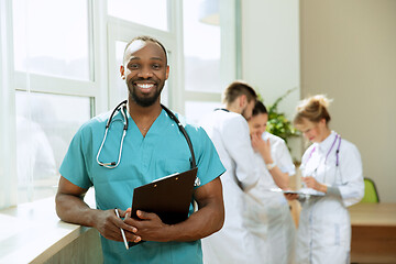 Image showing Healthcare people group. Professional doctors working in hospital office or clinic