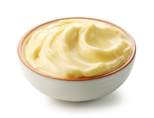 Image showing bowl of mayonnaise