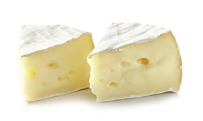 Image showing pieces of brie cheese