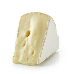 Image showing piece of brie cheese