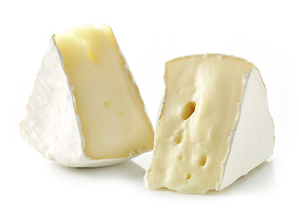 Image showing pieces of brie cheese