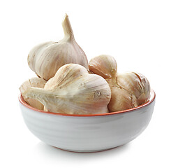 Image showing bowl of garlic